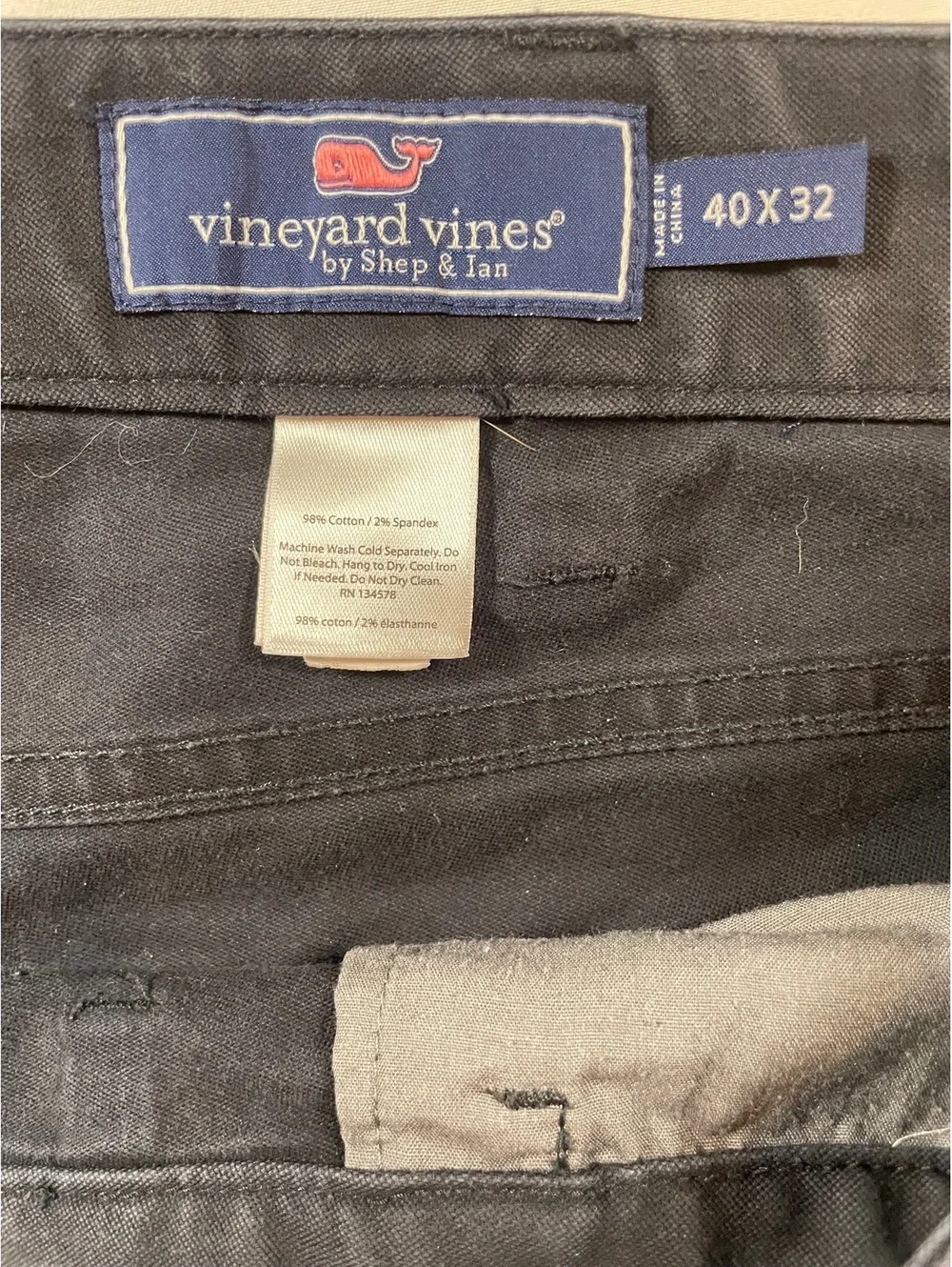 Vineyard Vines Men's 5-Pocket Pant Chino Pants Dark Navy Blue Size 40x32
